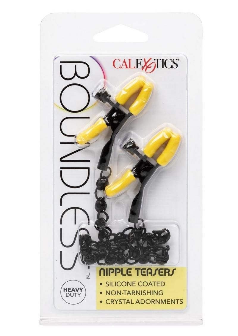 BOUNDLESS NIPPLE TEASERS BLACK & YELLOW
