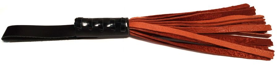 FETISH MAFIA 13" FLOGGER BLACK & BROWN