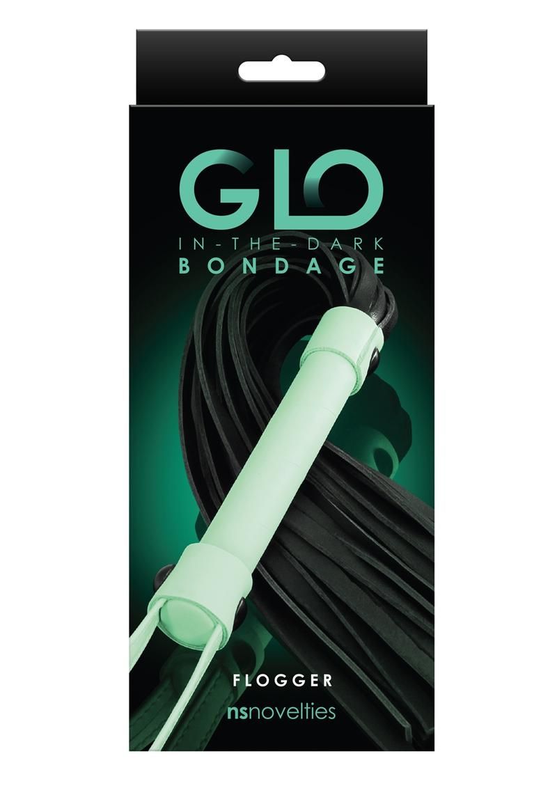 GLO BONDAGE GLOW IN  THE  DARK FLOGGER (DISC.)