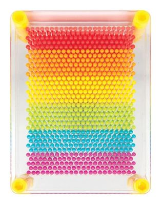 CLEAR FRAME RAINBOW PIN ART