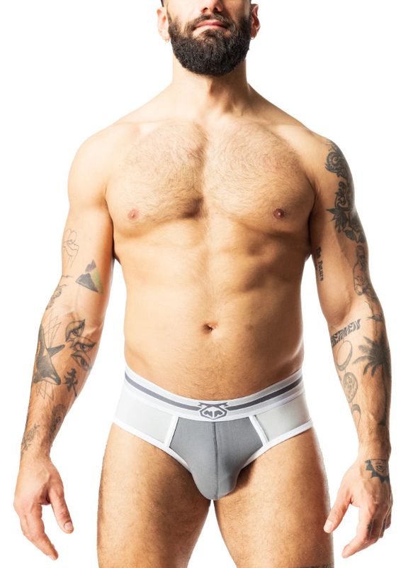 NASTY PIG EVOLVE CLASSIC BRIEF WHITE & GREY