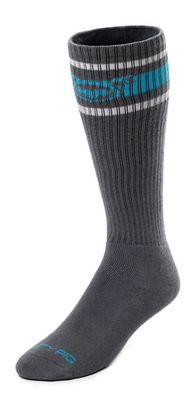 NASTY PIG HOOK'D UP SPORT SOCKS 3.0 LIGHT GREY/TEAL/WHITE