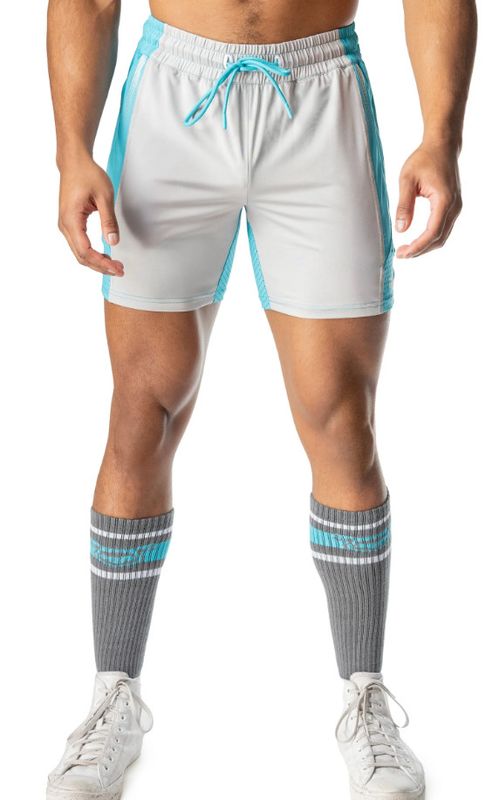 NASTY PIG AGILITY RUGBY SHORT MIRAGE GREY & TEAL