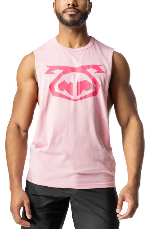 NASTY PIG BRANDMARK SHREDDER TANK TOP PINK