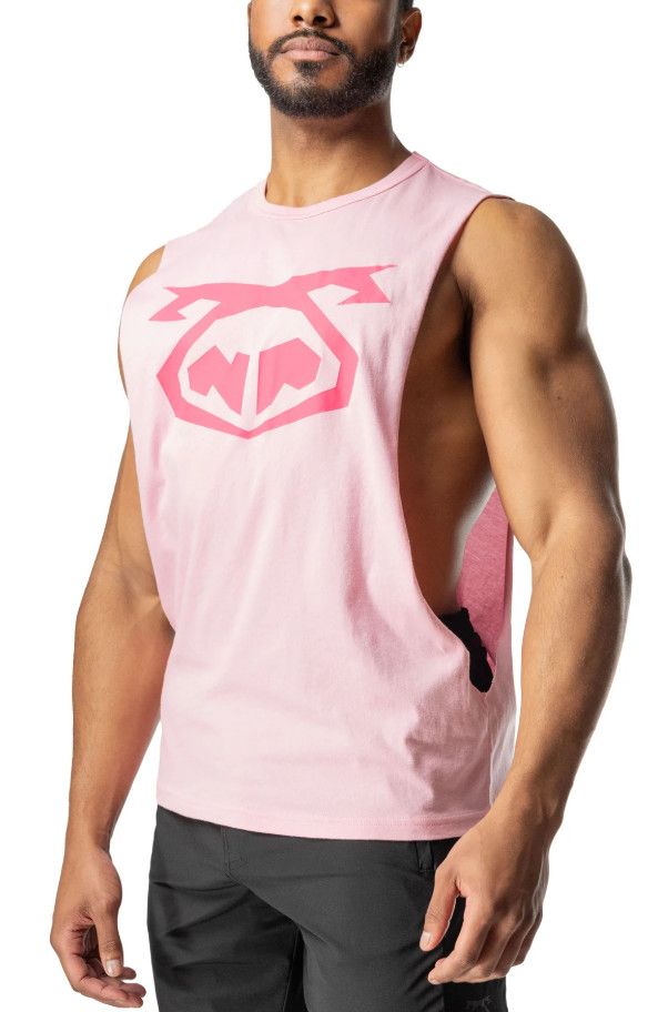 NASTY PIG BRANDMARK SHREDDER TANK TOP PINK, Size: SMALL