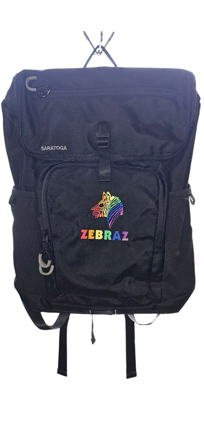 ZEBRAZ LOGO GRAY BACK PACK