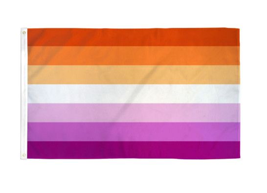 LESBIAN FLAG 2'x3' (POLYESTER)