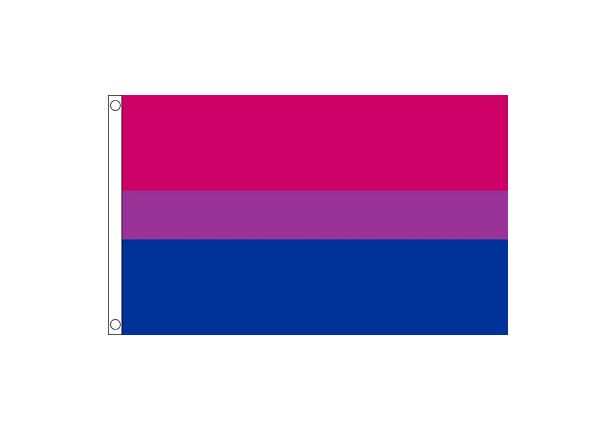 BI FLAG POLYESTER, Size: 2' x 3'