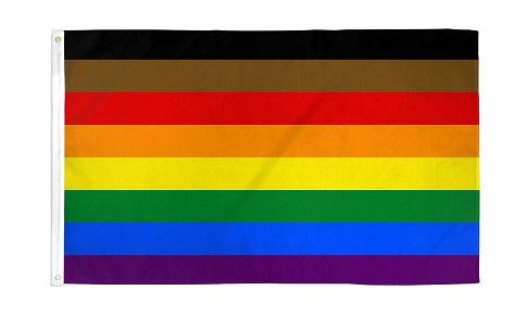 RAINBOW (PHILLY) FLAG POLYESTER 3' x 5'