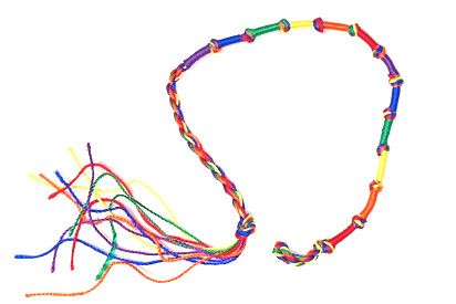 ROUND RAINBOW KNOTS FRIENDSHIP BRACELET