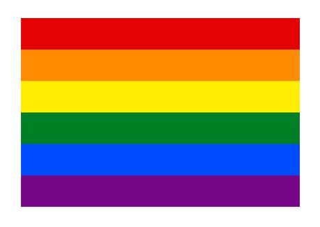 RAINBOW FLAG STICKER 3.75" X 5"