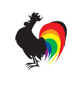 RAINBOW ROOSTER STICKER