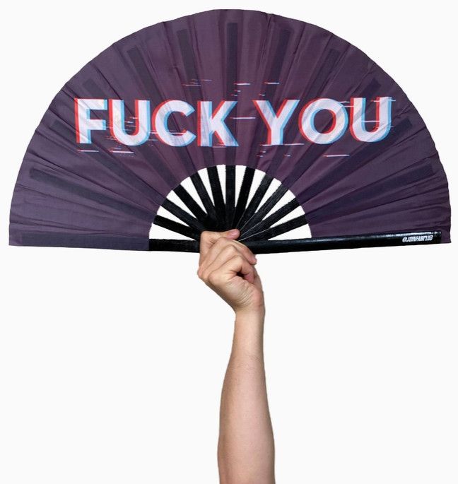 FUCK YOU LARGE CLAP FAN 13"