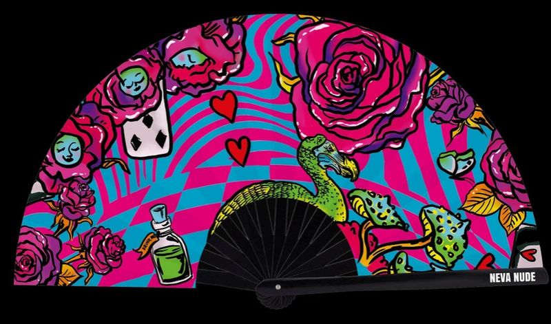 MEANIE QUEENIE BLACKLIGHT CLAP FAN