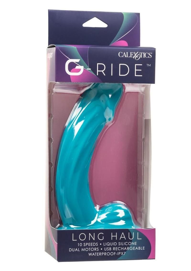 G-RIDE LONG HAUL RECHARGEABLE SILICONE VIBRATING DILDO