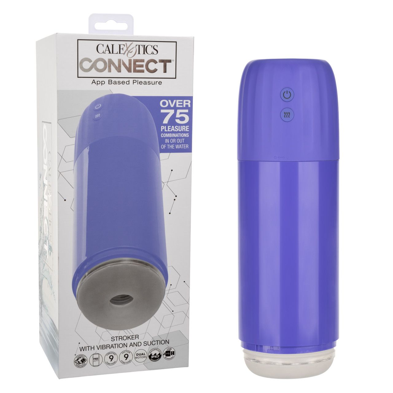 CALEXOTICS CONNECT APP COMPATIBLE STROKER PURPLE