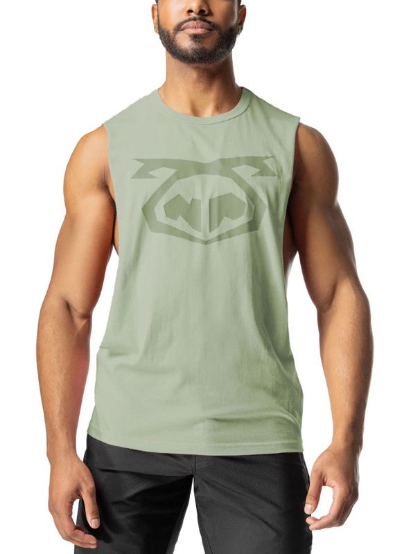 NASTY PIG BRANDMARK SHREDDER TANK TOP HEDGE GREEN