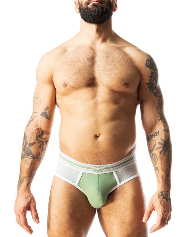 NASTY PIG EVOLVE CLASSIC BRIEF HEDGE GREEN & MIRAGE GREY