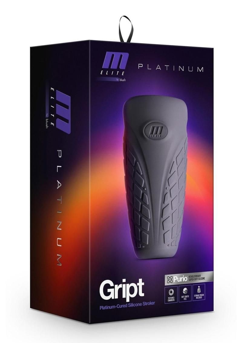 M ELITE PLATINUM GRIPT SILICONE DUAL END MASTURBATOR M ELITE PLATINUM GRIPT SILICONE DUAL END MASTURBATOR