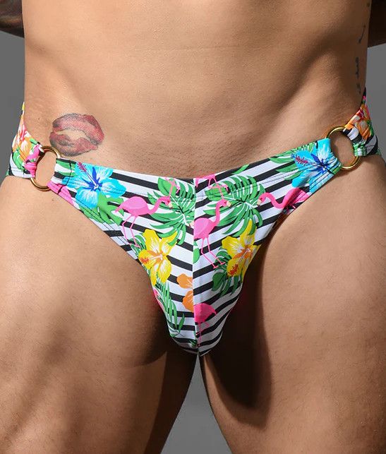 ANDREW CHRISTIAN ISLAND TROPIC RING BIKINI WITH ALMOST NAKED