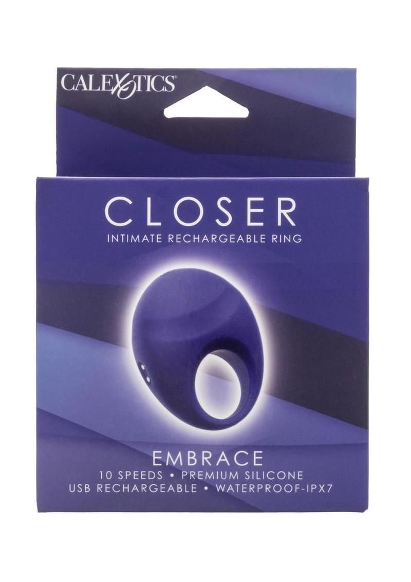 CLOSER INTIMATE RECHARGEABLE RING PURPLE EMBRACE