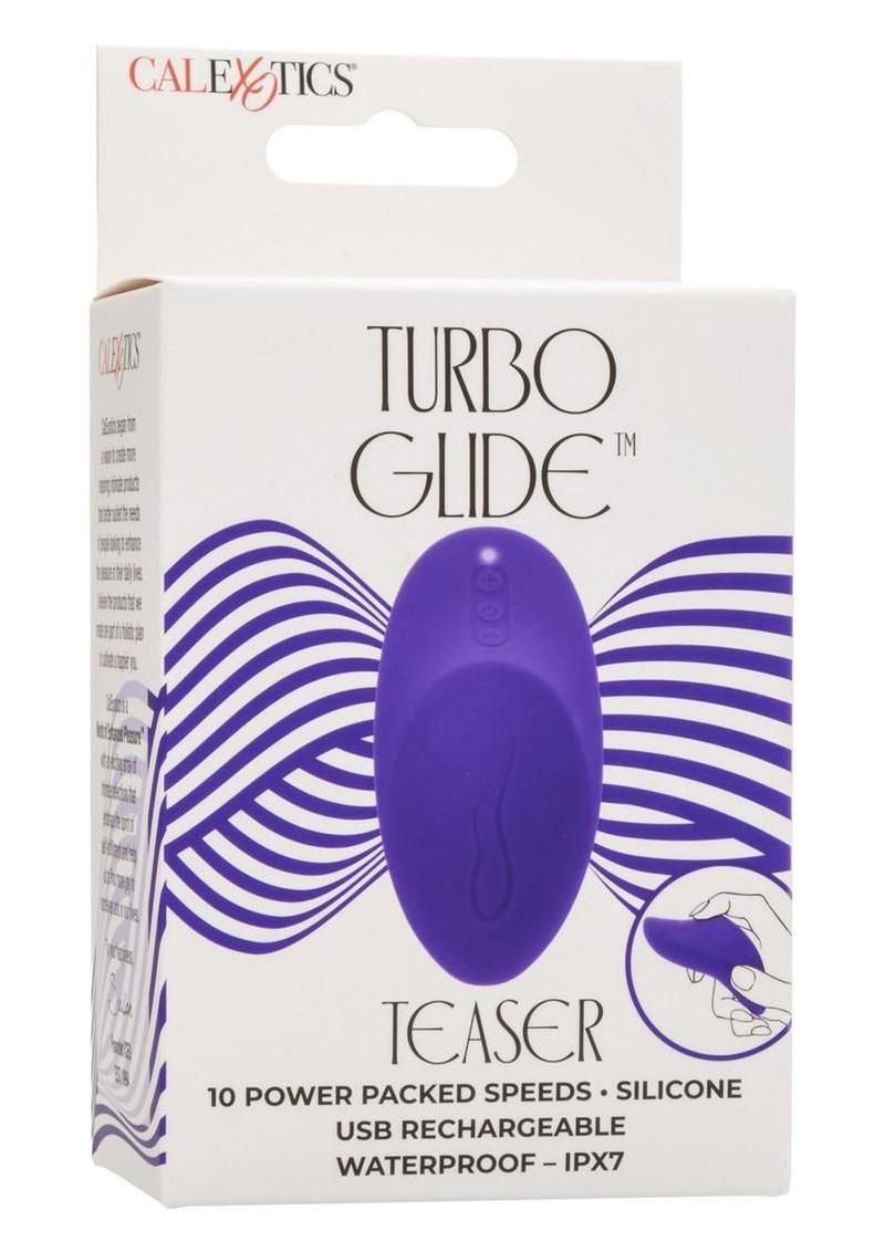 TURBO GLIDE RECHARGEABLE SILICONE MASSAGER TEASER PURPLE