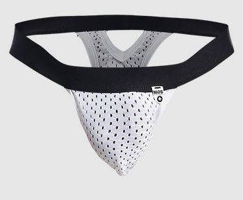 MOB MESH Y THONG WHITE, Size: S/M