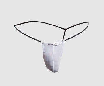 JUSTIN + SIMON CLASSIC G-STRING BULGE MESH WHITE MESH, Size: S/M