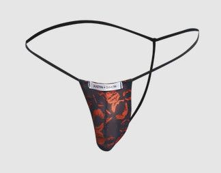 JUSTIN + SIMON CLASSIC G-STRING BULGE FUN PRINTS LIPS, Size: S/M
