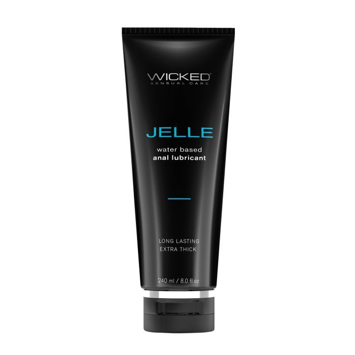 WICKED JELLE WATER BASED ANAL LUBRICANT 8oz