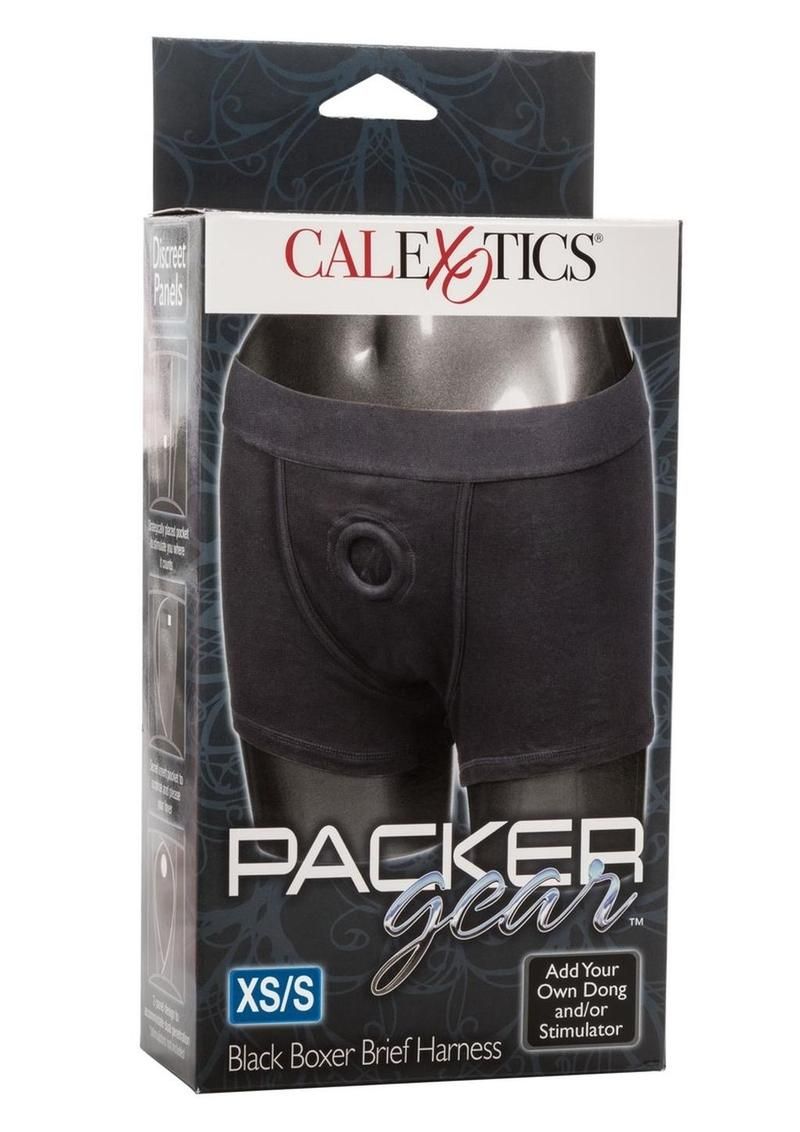 PACKER GEAR BLACK BOXER HARNESS, Size: XS/S