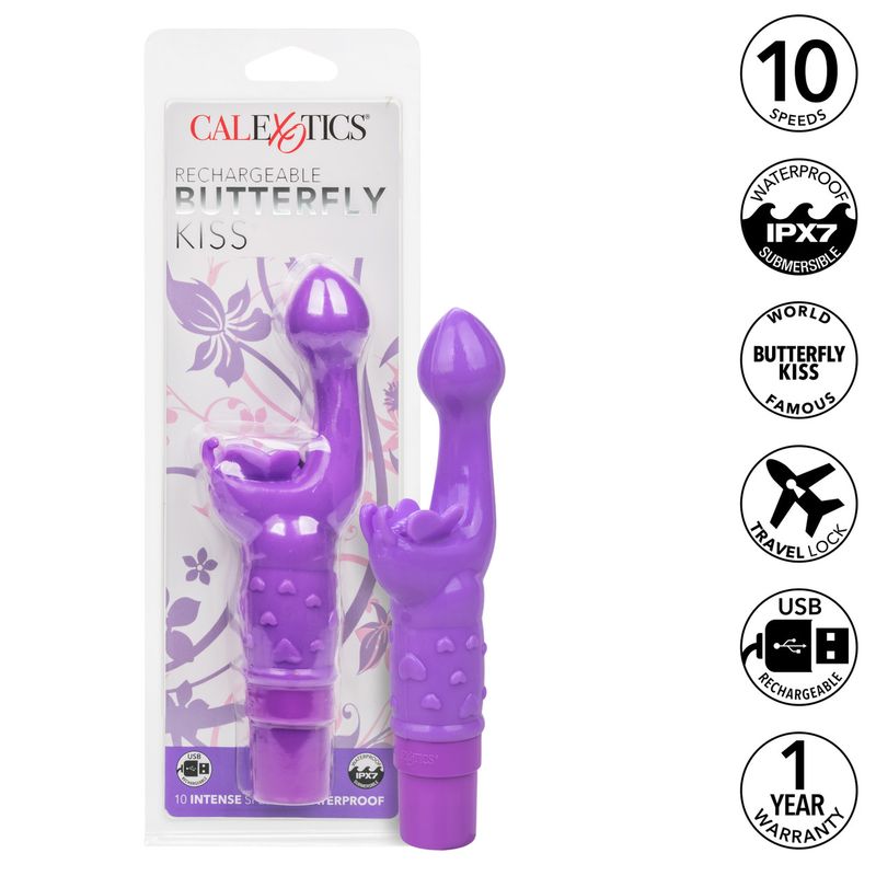 RECHARGEABLE BUTTERFLY KISS G-SPOT VIBE