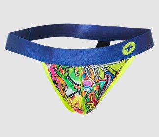 MALE BASICS HIPSTER JOCKSTRAP COMICS FUN, Size: SMALL