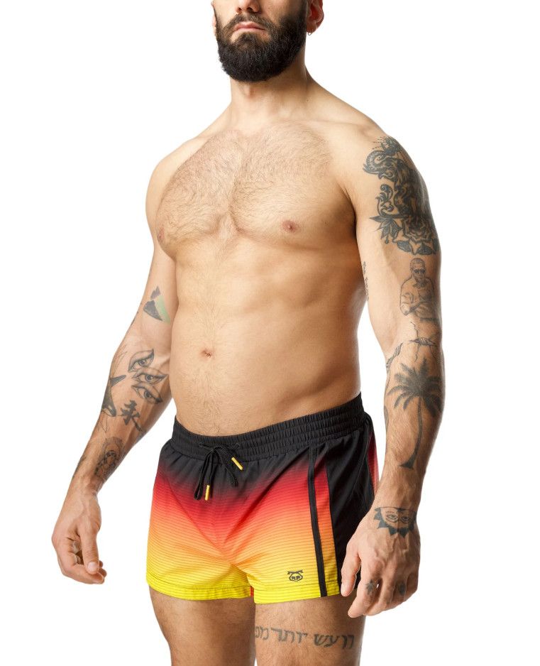 NASTY PIG SUNSET SWIM TRUNK, Size: SMALL