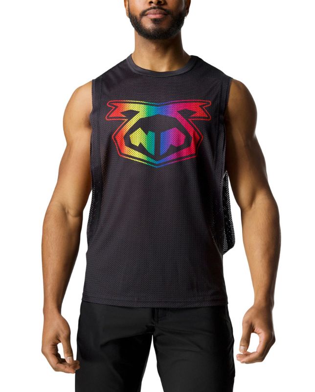 NASTY PIG PRISM PRIDE SHREDDER TANK TOP BLACK NASTY PIG PRISM PRIDE SHREDDER TANK TOP BLACK
