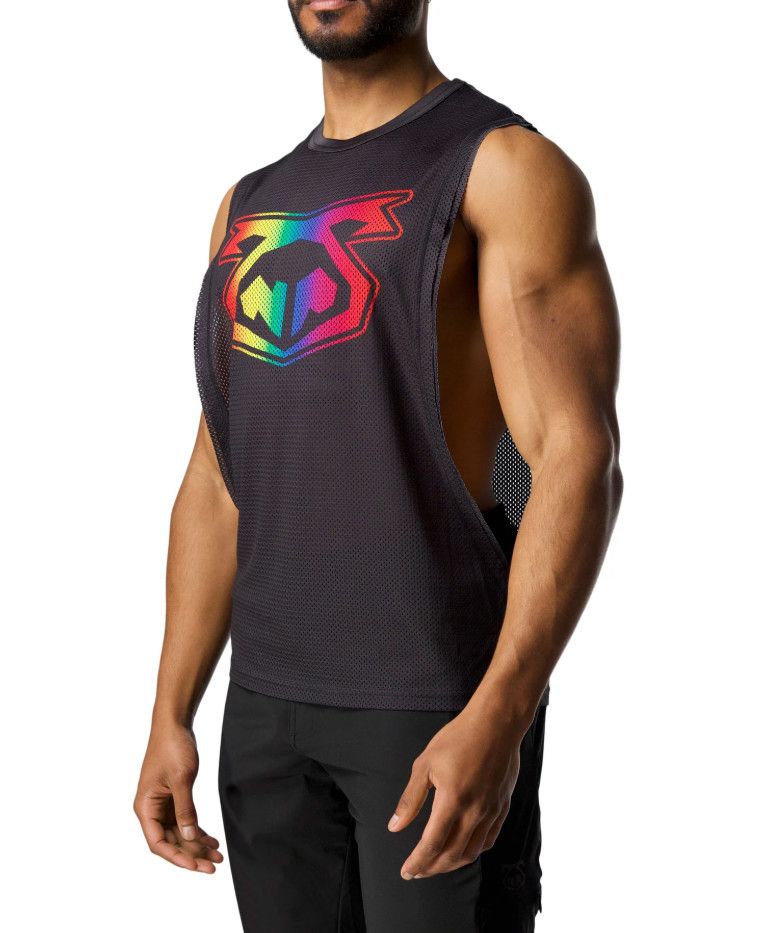NASTY PIG PRISM PRIDE SHREDDER TANK TOP BLACK, Size: SMALL