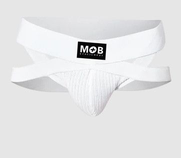 MOB EROTICWEAR X-JOCK WHITE, Size: SMALL