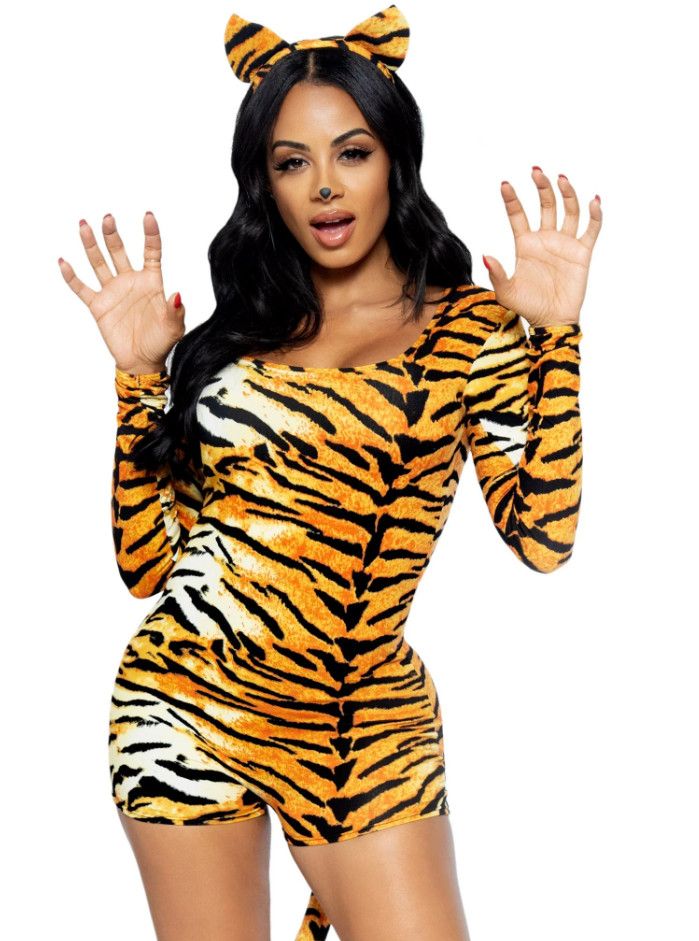 UNTAMED TIGER COSTUME WITH EARS