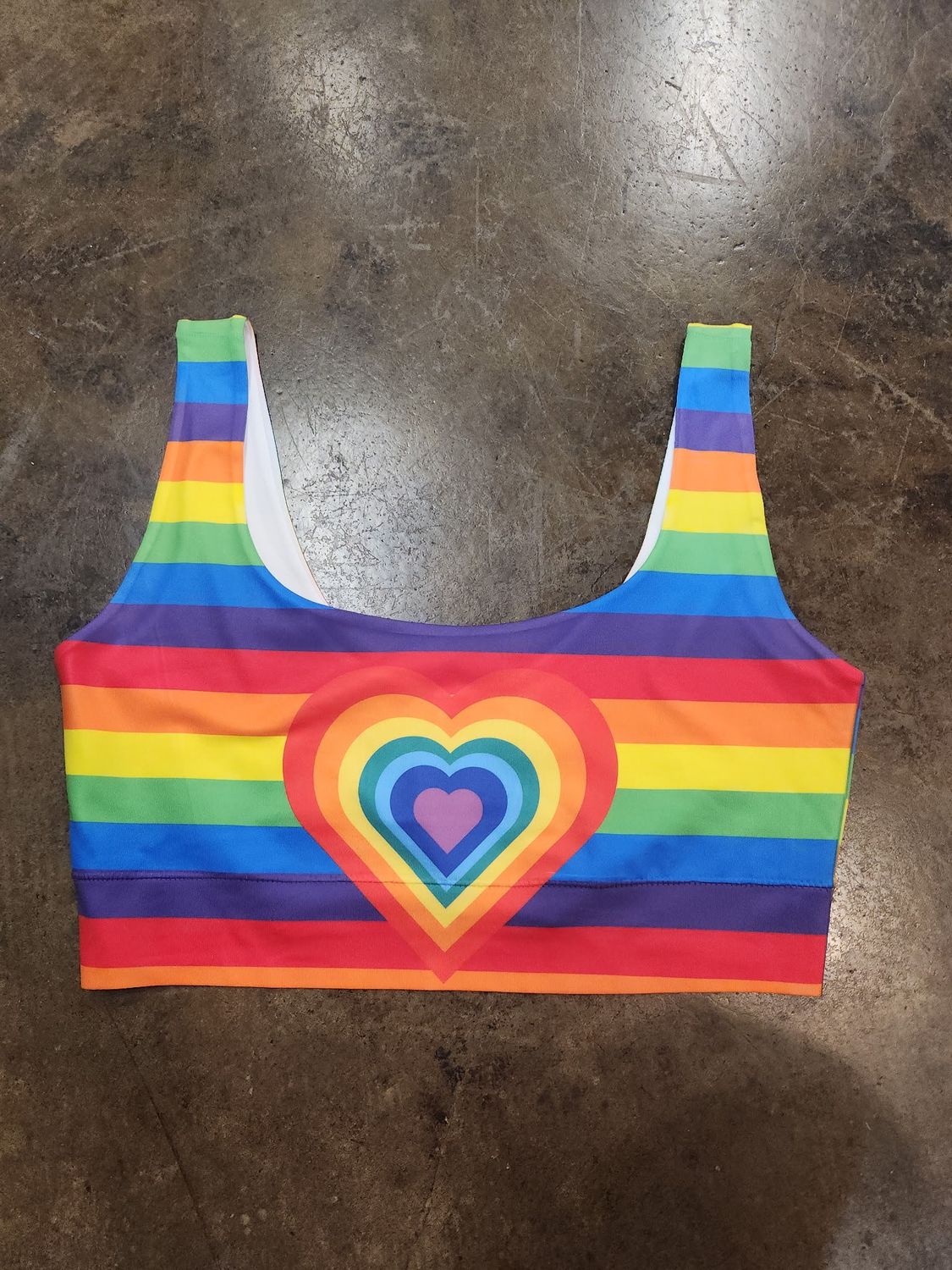 MEMEME  PRIDE COLLECTION PRIDE CROP TOP, Size: SMALL