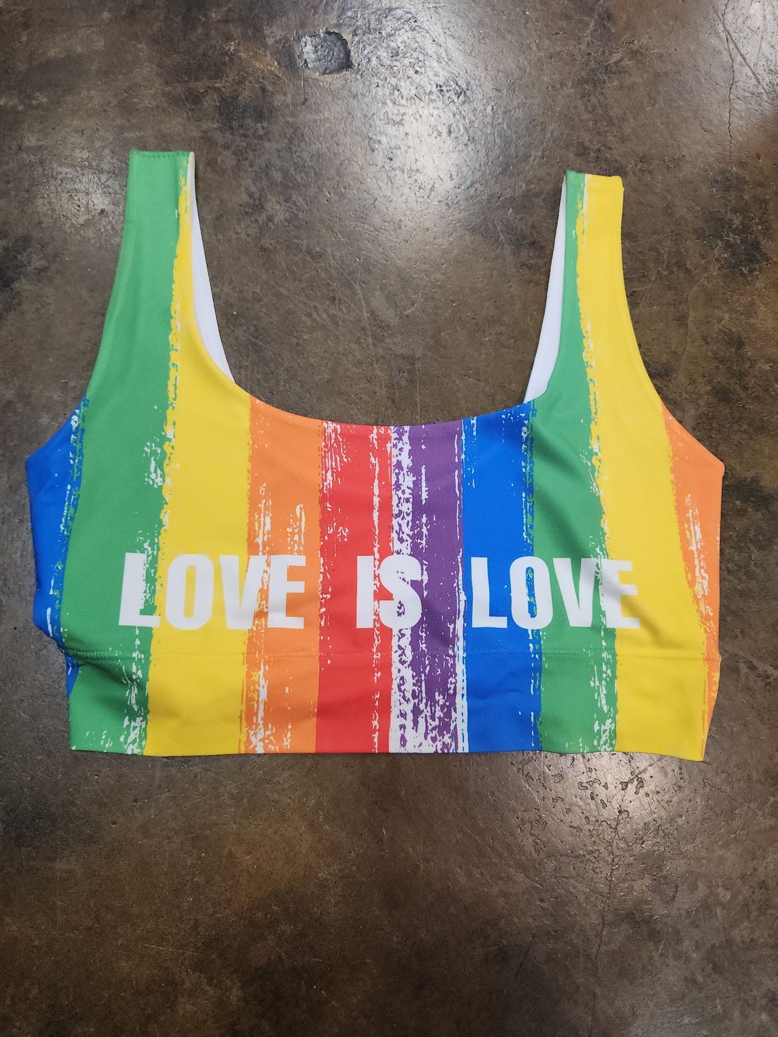 MEMEME  PRIDE COLLECTION LOVE IS CROP TOP, Size: SMALL