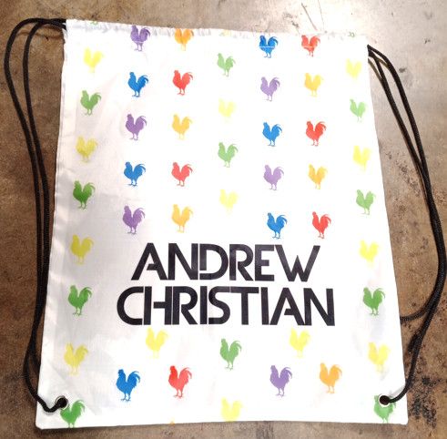 ANDREW CHRISTIAN RAINBOW COCK(ROOSTER) BACKPACK