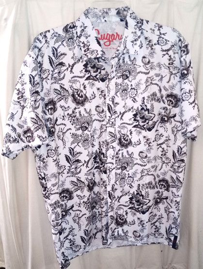 SUGAR SHIRTS SHEPPARD SHORT SLEEVE BUTTON UP & SHORTS SET CLOUD