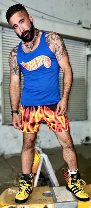 HORSE & HORN HOT BOYS TANK- BLUE