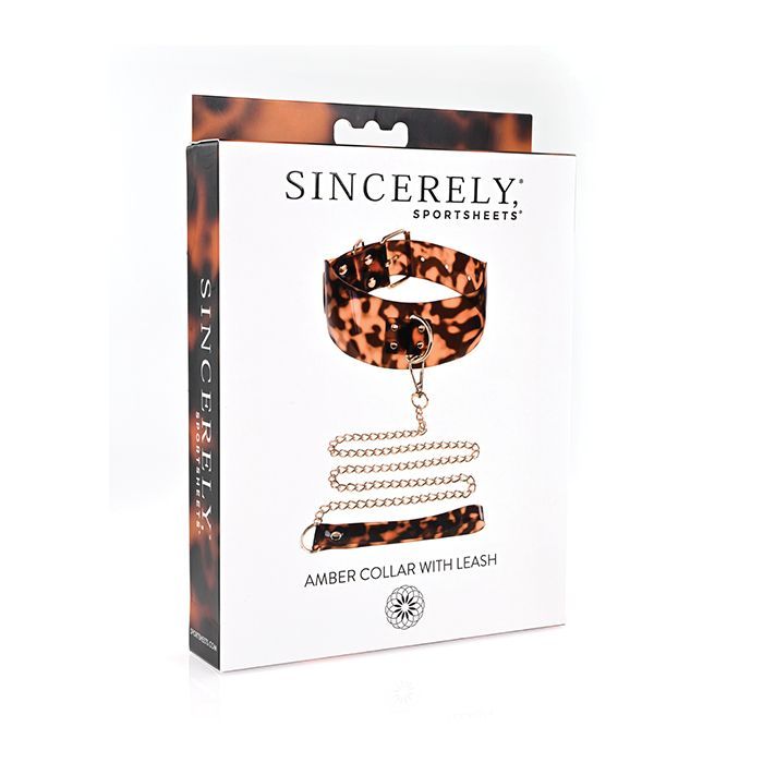 SINCERELY AMBER COLLAR WITH LEASH