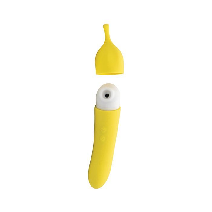 NATALIE'S TOY BOX BANANA CREAM AIR PULSE & G-SPOT VIBRATOR