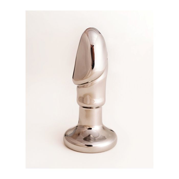 CRISTAL BLACK OPAL ANAL GLASS DILDO VIBE GUN METAL