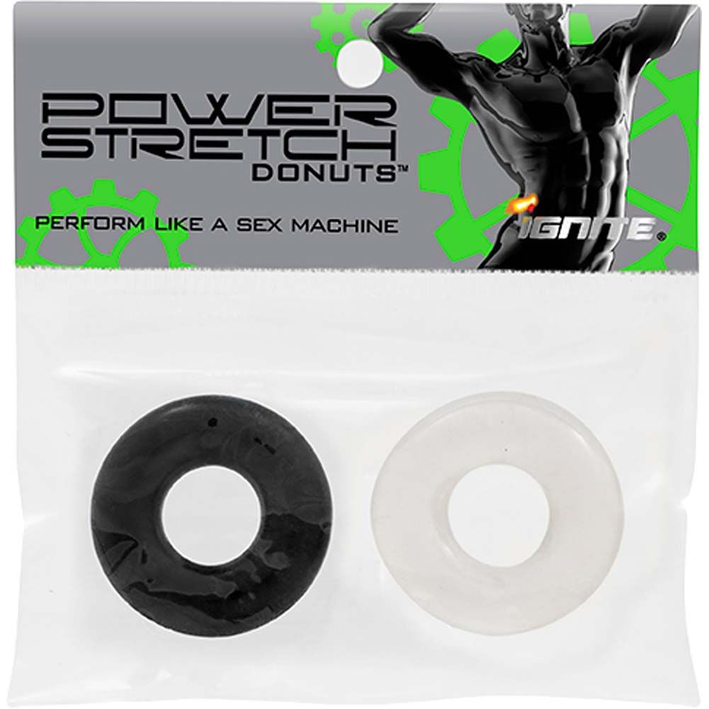 POWER STRETCH DONUT 2 PACK CLEAR & BLACK