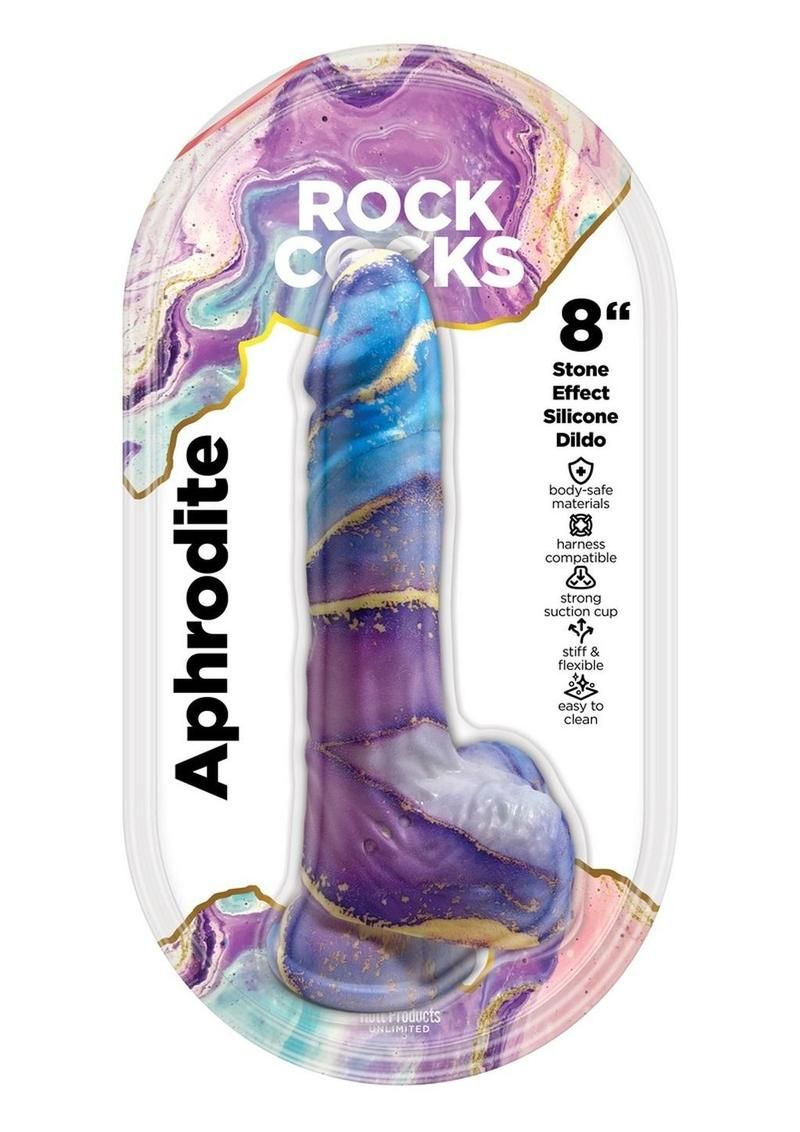 ROCK COCKS APHRODITE SILICONE 8 inch DILDO