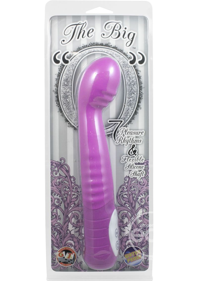 THE BIG O SILICONE VIBRATOR 8.75" LAVENDER
