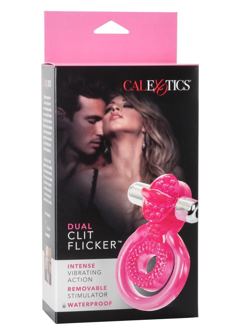 DUAL CLIT FLICKER VIBRATING COCK RING